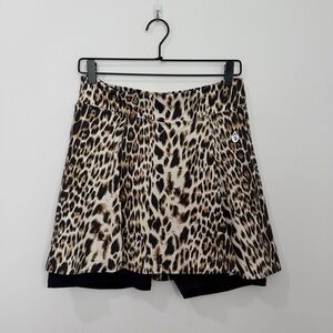 Dona Jo Ultimate Skirt Skort Black Leopard Size 2 Medium